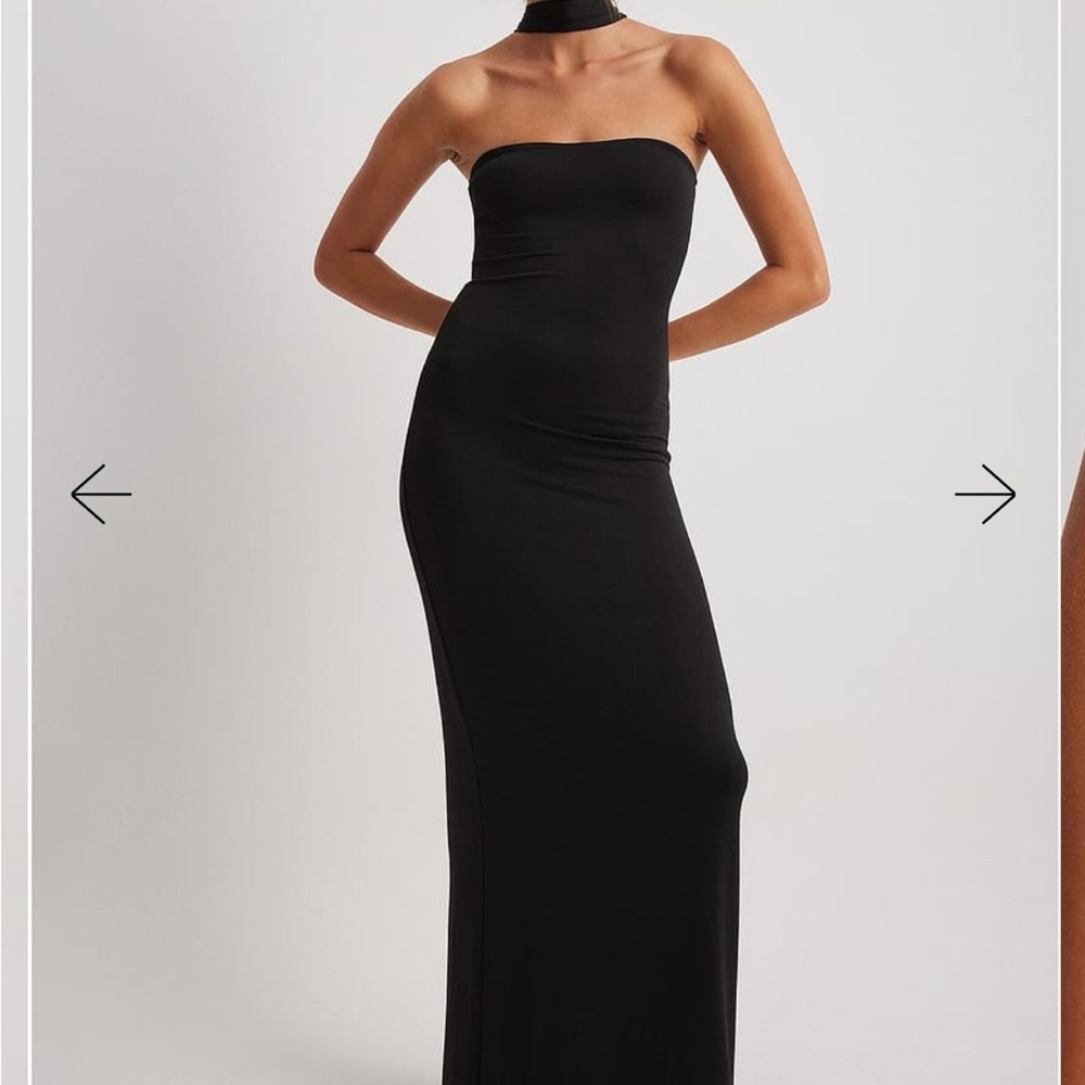 NWT! Claire Rose x NA-KD Black Strapless Dress